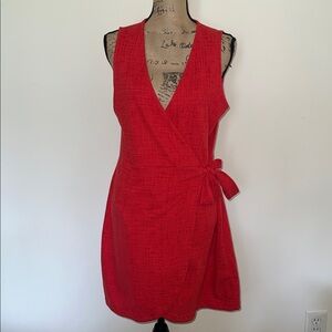 Madewell Red Texture & Thread Top
